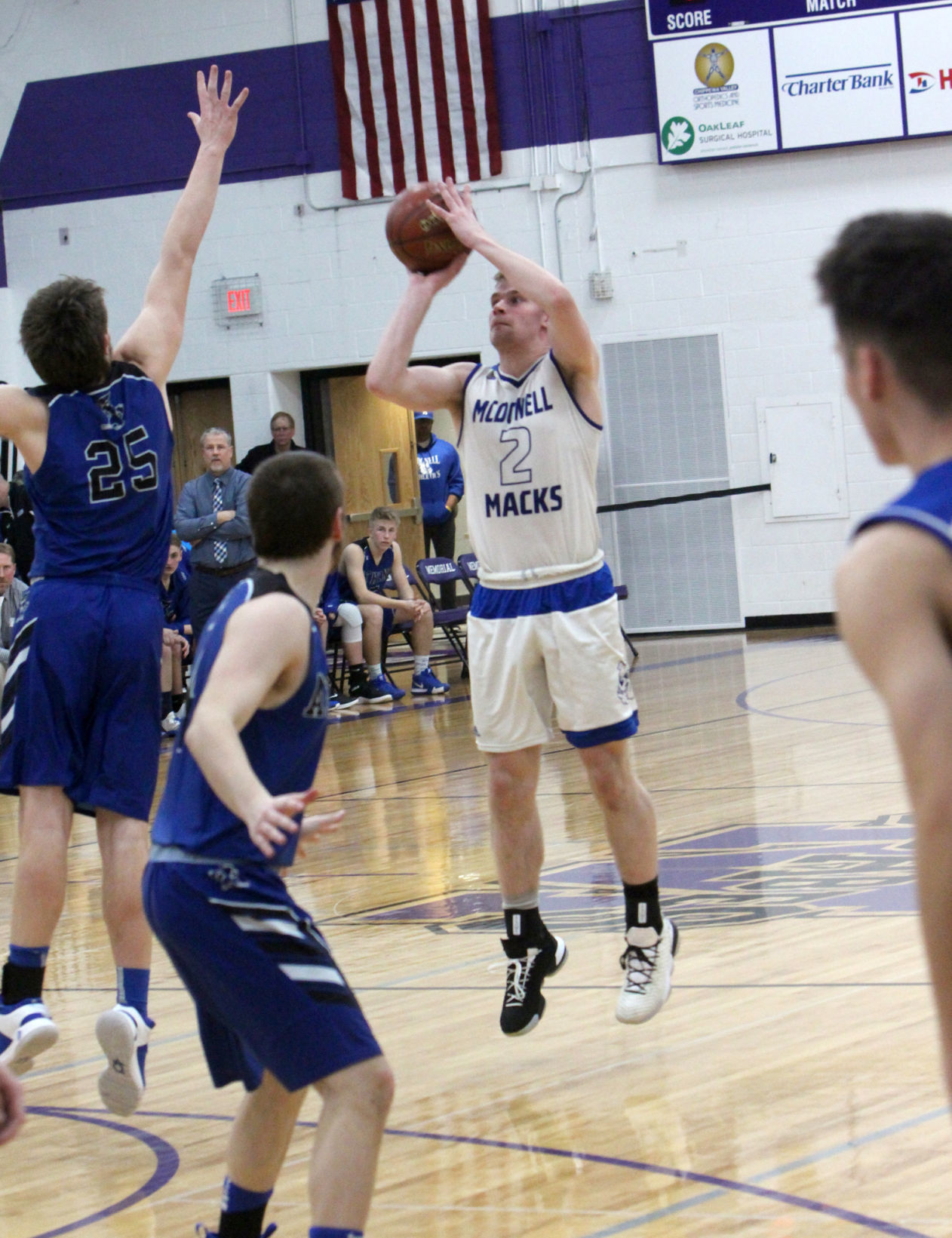 Athens vs McDonell boys basketball at Eau Claire Memorial 3-7-19